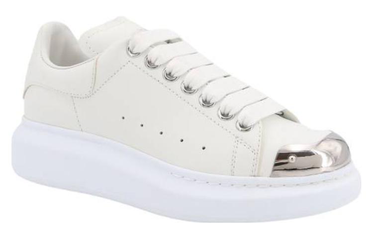 (WMNS) Alexander McQueen Oversize Larry Leather Sneakers 'White' 769115WIEE29071