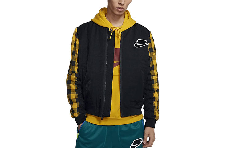 Nike Casual Sports Baseball Collar Long Sleeves Jacket Yellow BV4533-010