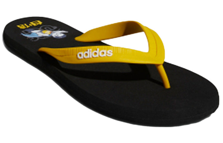 adidas Eezay Flip Flop Black Yellow Unisex Slippers 'Black Yellow' FX3990