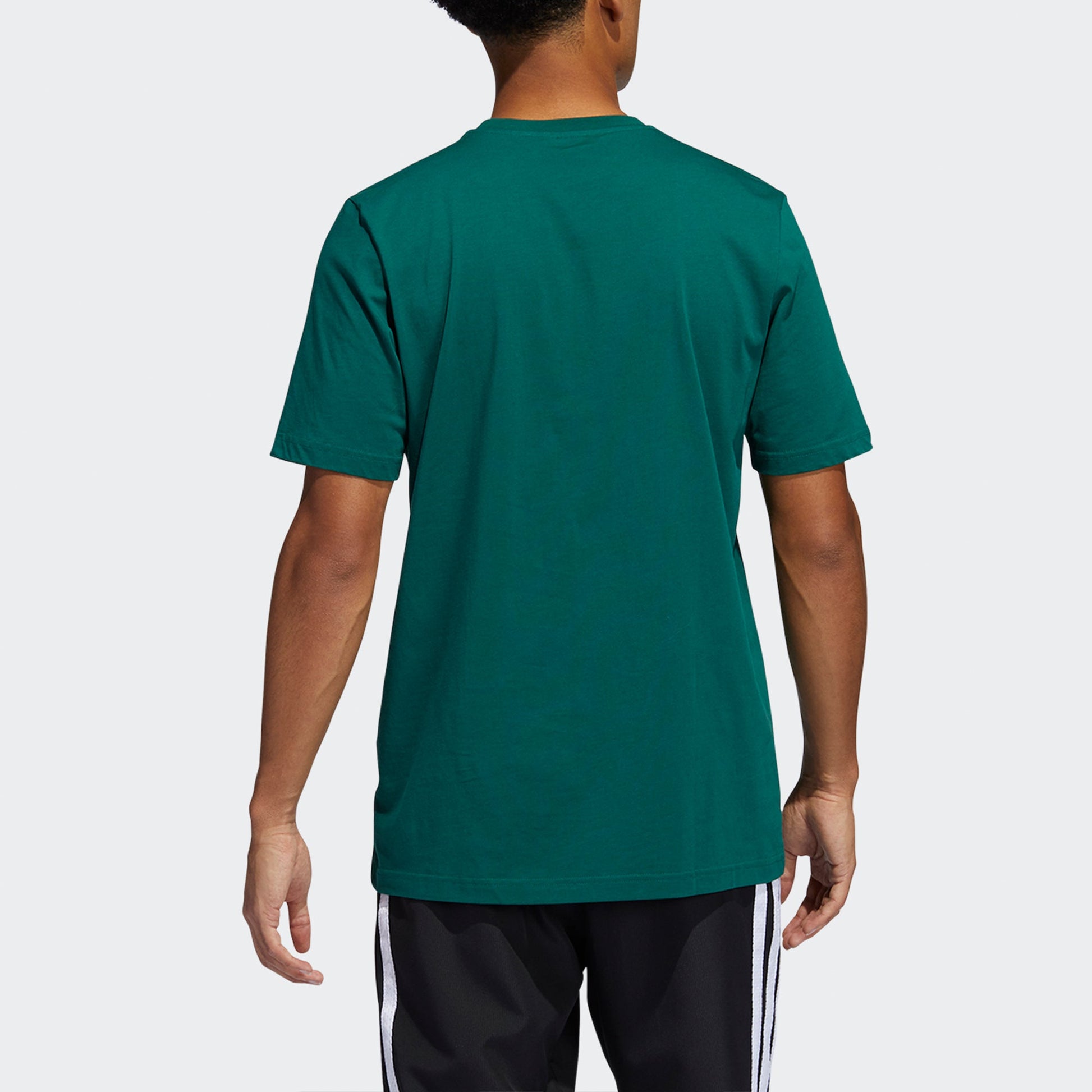 Men's adidas x LEGO Crossover Dame Ss . Mitchell Funny Blocks Printing Basketball Sports Short Sleeve Green T-Shirt GU2716