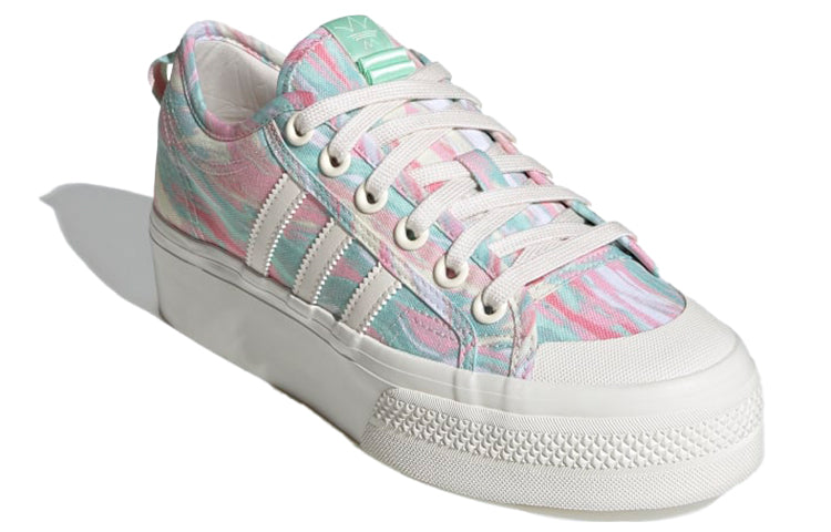 (WMNS) adidas Nizza Platform 'Pink Frozen Green' GW0166