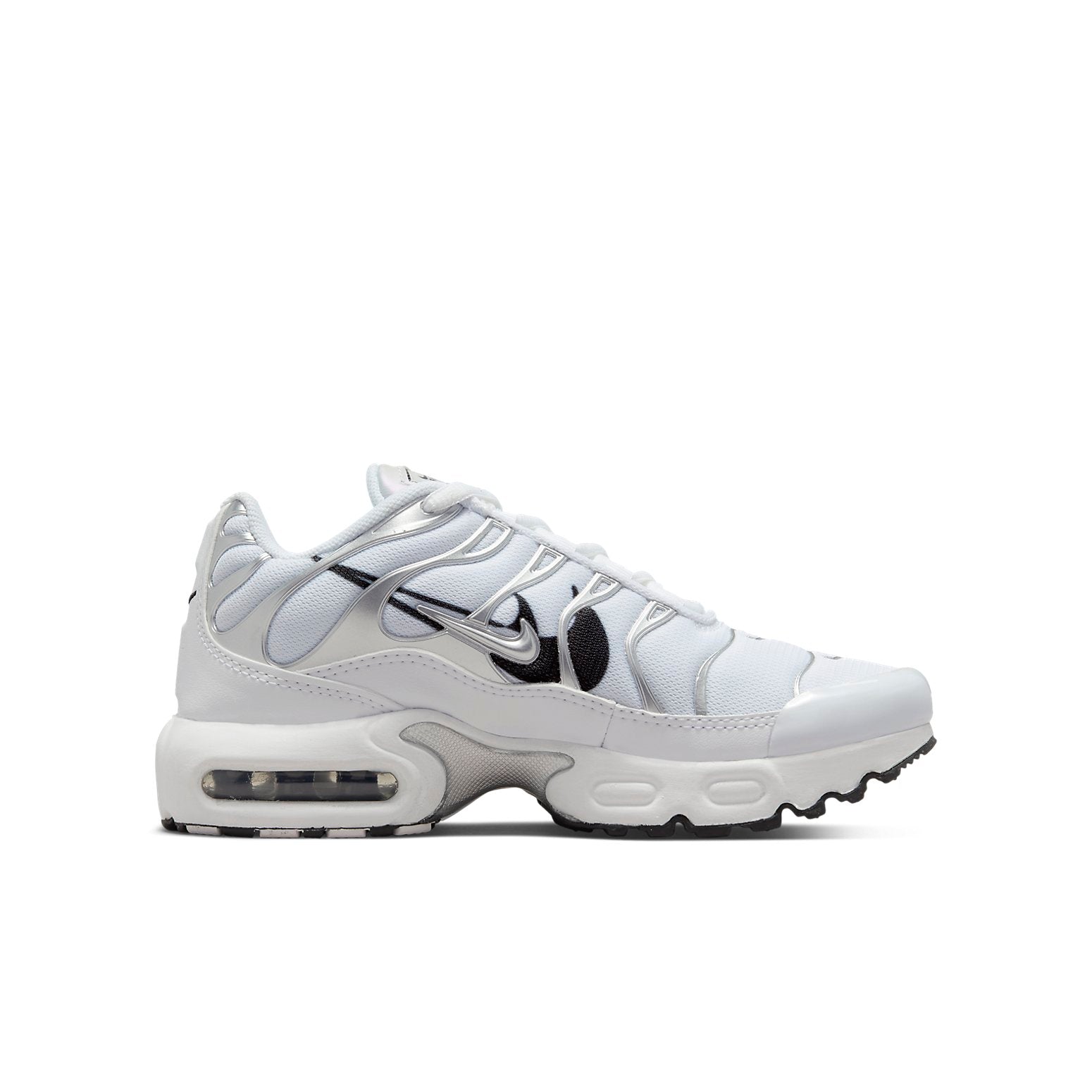 (GS) Nike Air Max Plus Silver Swoosh 'Black White' DV7151-100