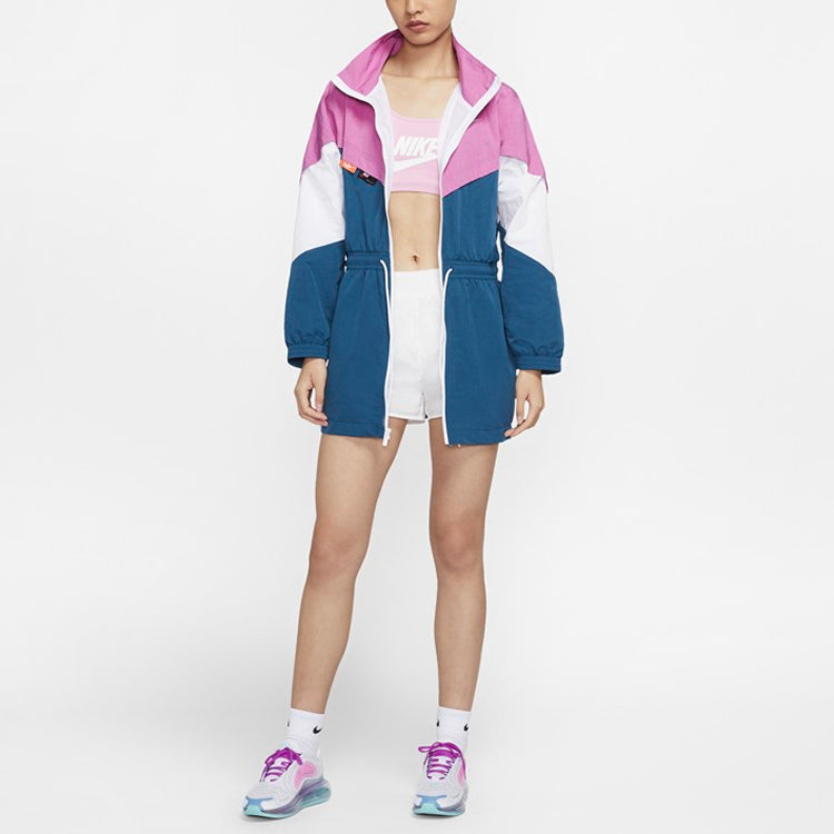 (WMNS) Nike AS W Nike Sportswear ICN CLSH Track JKT Jacket COSMIC FUCHSIA CJ2047-691