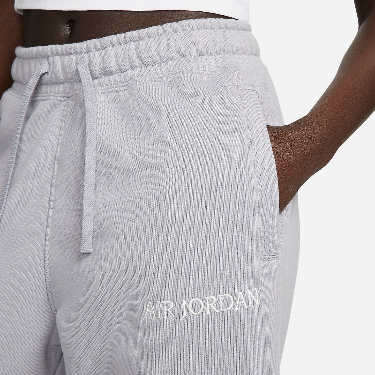 (WMNS) Air Jordan French Terry Joggers 'Light Grey' DQ4651-054