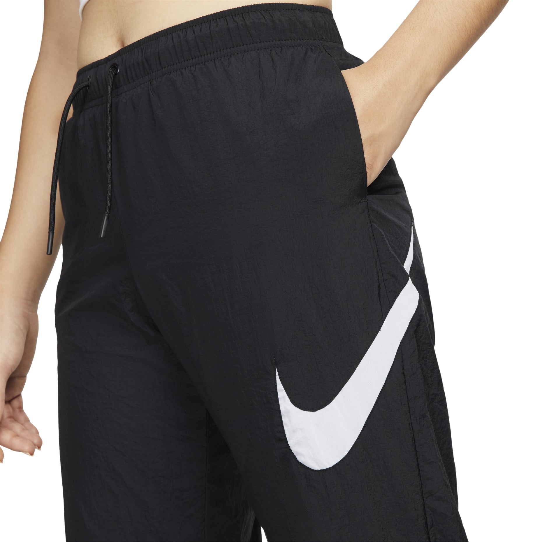 (WMNS) Nike Sportswear Essential Mid-Rise Pants 'Black' DM6184-010