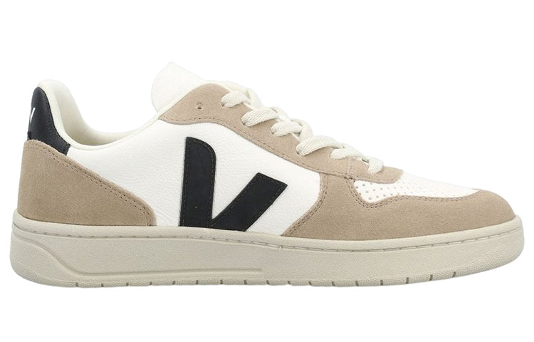 Veja V-10 Chromfree Low-Top Sneakers 'White Beige Black' VX0503138