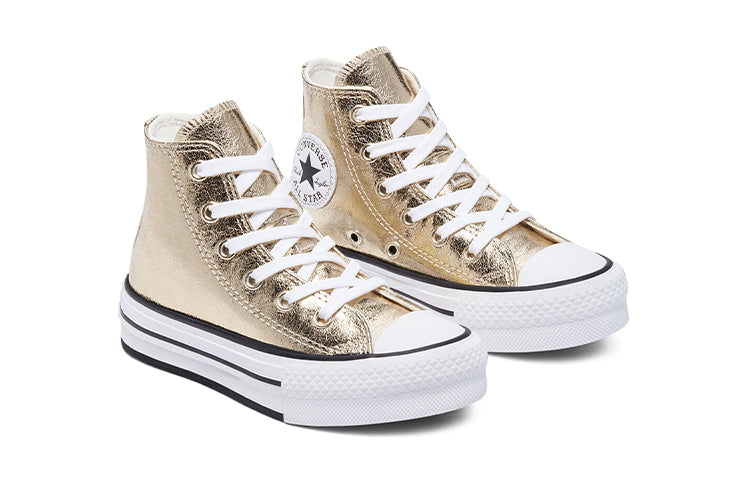 (GS) Converse Chuck Taylor All Star Platform High 'Digital Powder - Gold' 670546C
