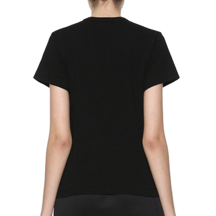 (WMNS) COMME des GARCONS PLAY Double Hearts Logo Tee 'Black' AZ-T225-051-3-1