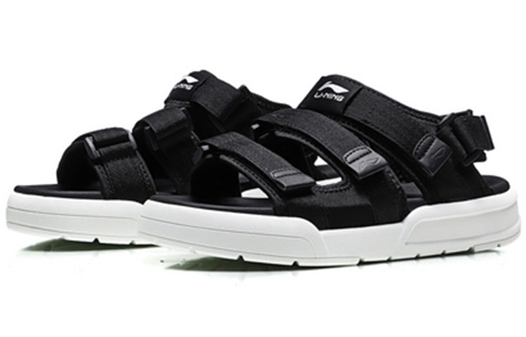 (WMNS) Li-Ning Strappy Sandals 'Black' AGUN012-4