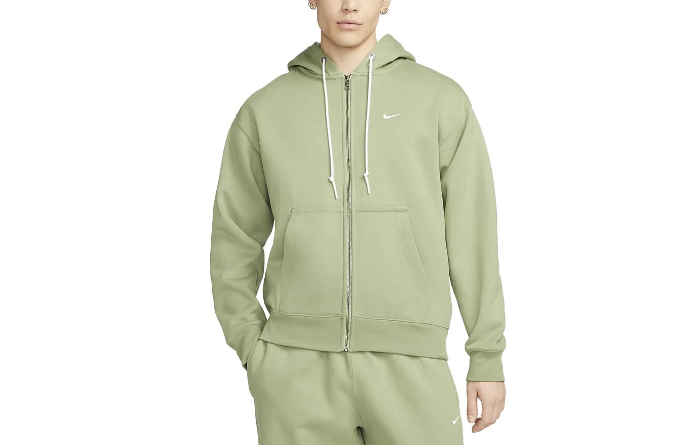 Nike Solo Swoosh Full-Zip Hoodie 'Oil Green' DR0404-386