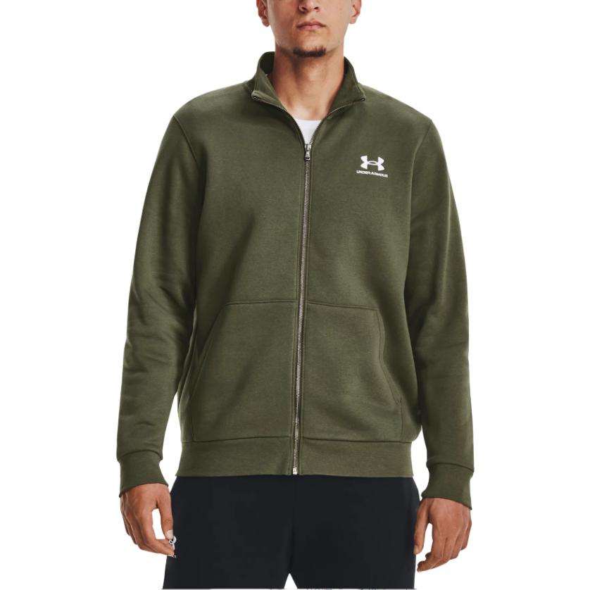 Under Armour Essential Fleece Track Jacket 'Olive Green' 1381035-390