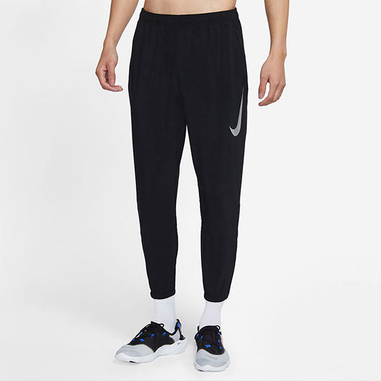Nike Dri-FIT Running Training Quick-dry Zipper Sports Pant Male Black DJ9306-010