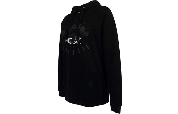 (WMNS) KENZO Eye hooded mid-length Hoodie Black F762SW8834XC-99