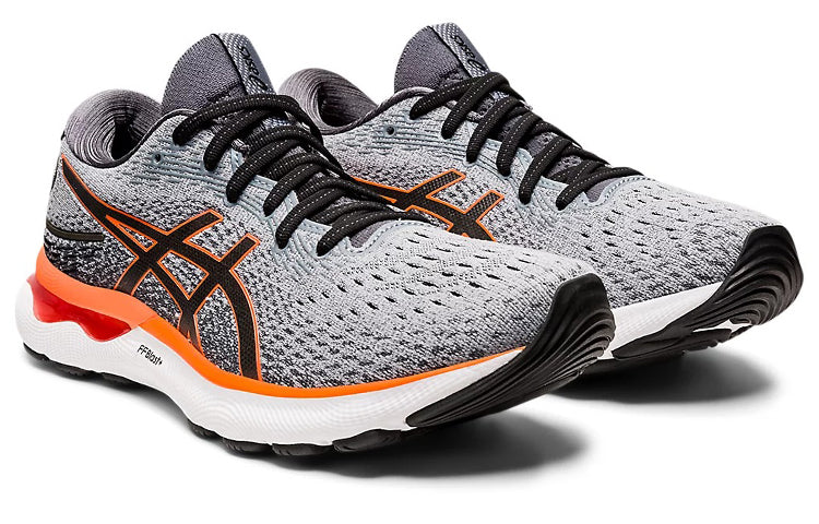 ASICS Gel-Nimbus 24 2E Wide 'Sheet Rock Shocking Orange' 1011B361-020