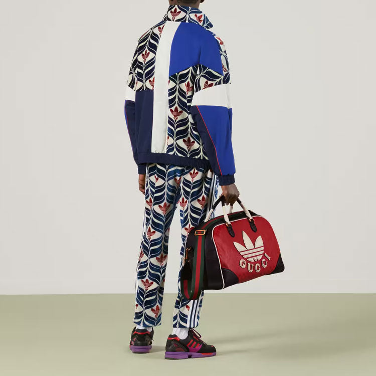 Gucci x adidas Interlocking G Trefoil Jacket 'Ivory Blue Red' 725493-ZALJY-9241
