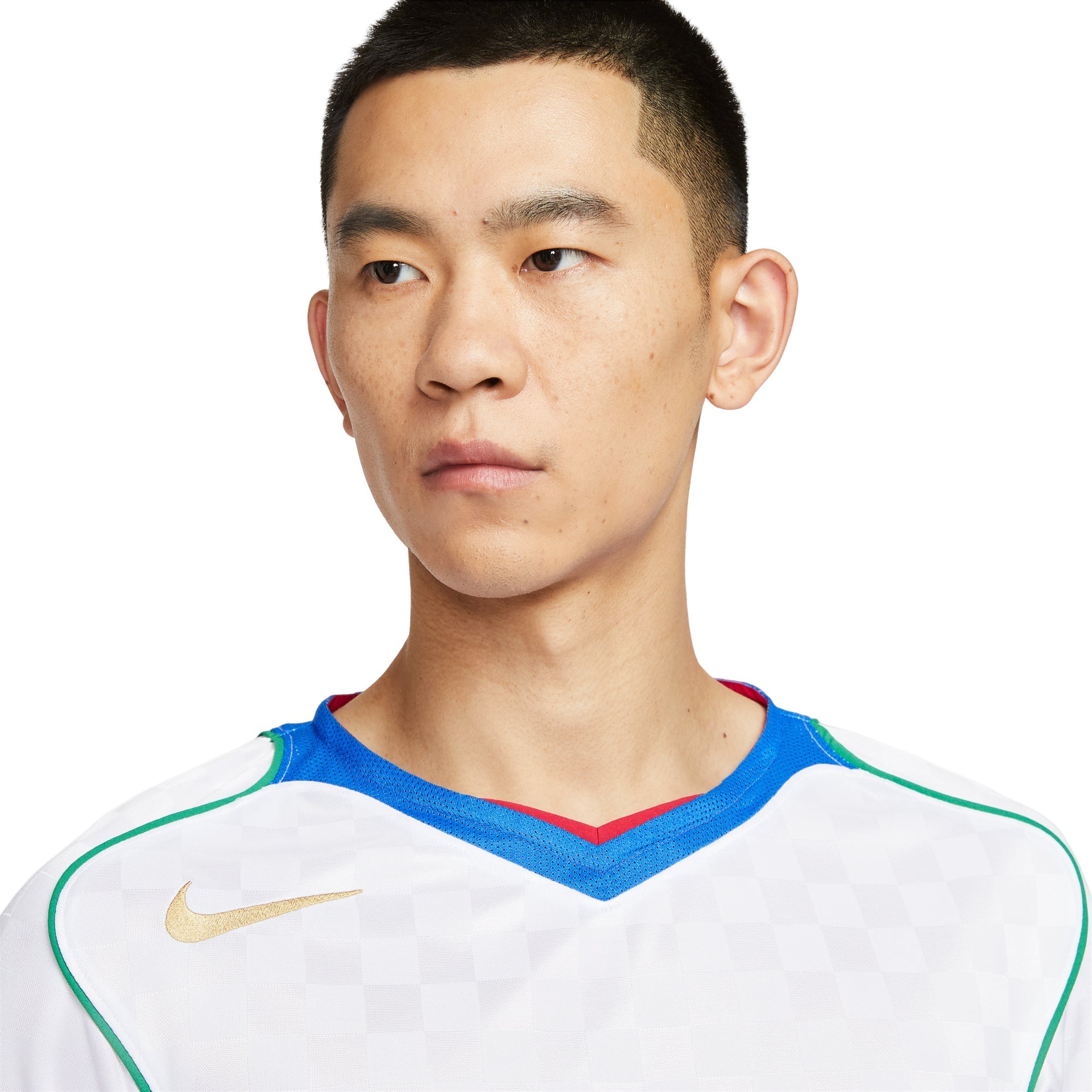 Nike Total 90 Dri-FIT Soccer Jersey 'White Italy Blue Red' IB4211-100