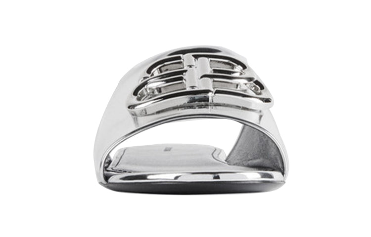 (WMNS) Balenciaga Oval Sandals Silver 614968W2AD18081