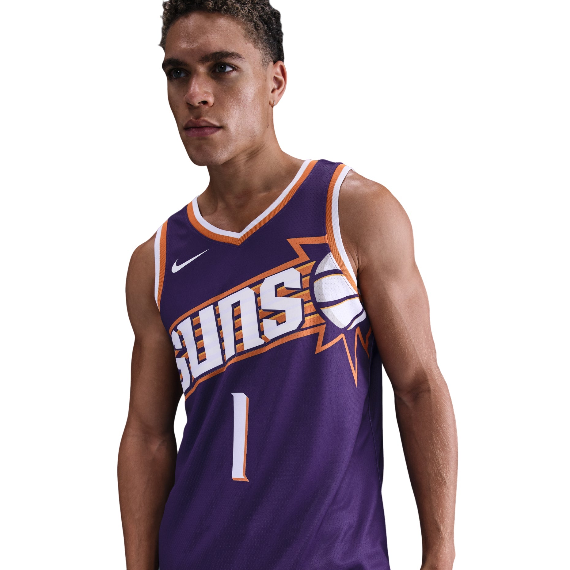 Nike NBA Devin Booker Phoenix Suns 2023/24 Icon Edition Swingman Jersey  #1 DV4855-566
