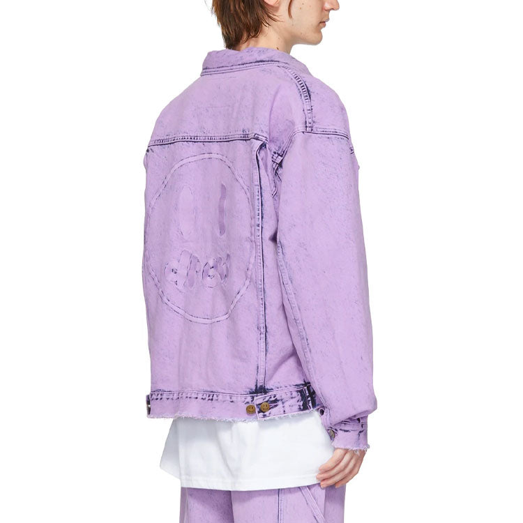 Drew House Ssense Exclusive Secret Trucker Denim Jacket 'Purple' DR-SS22-241
