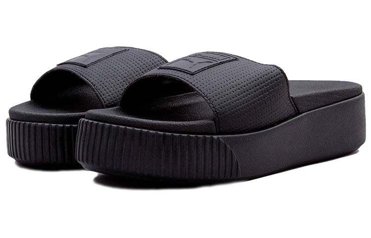 (WMNS) PUMA Platform Slide EP 'Triple Black' 366122-02