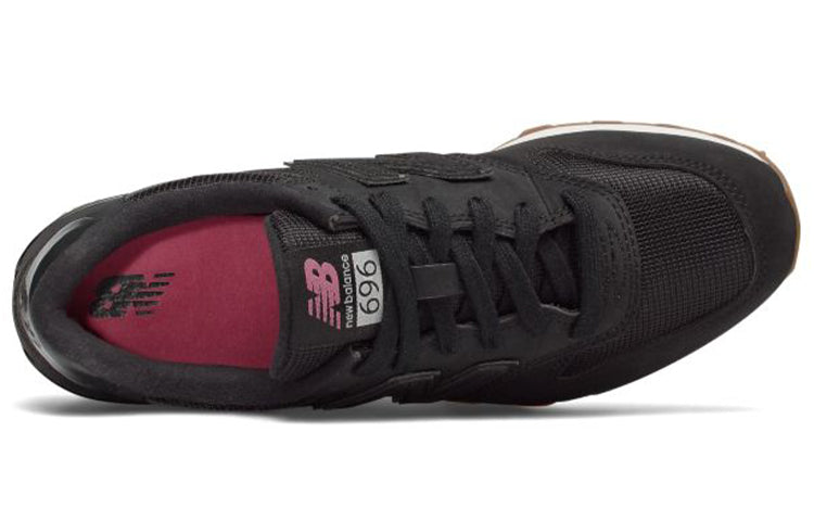 (WMNS) New Balance Nubuck 696 'Black White Brown' WL696SKG