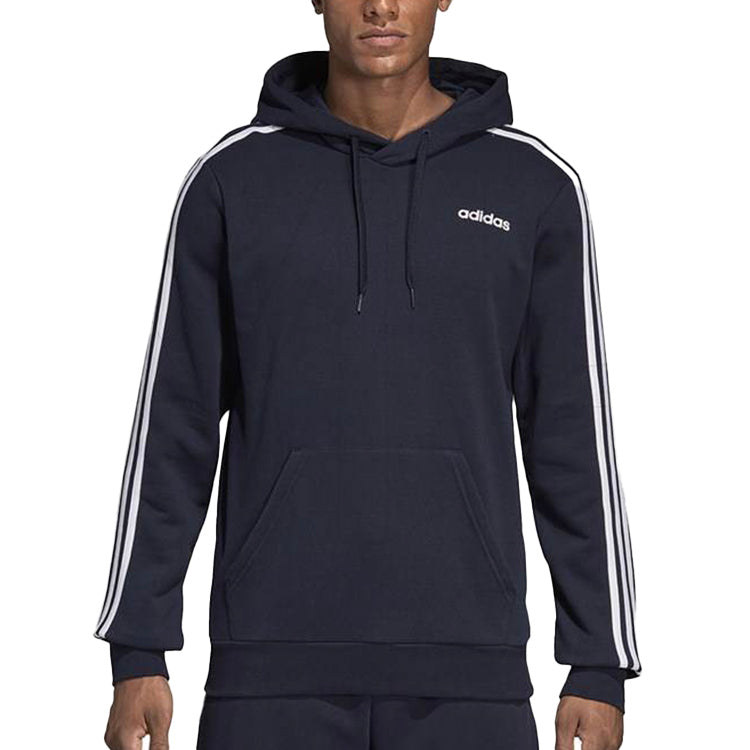 adidas 3-stripes Alphabet Printing Sports Hoodie 'Blue White' DU0499