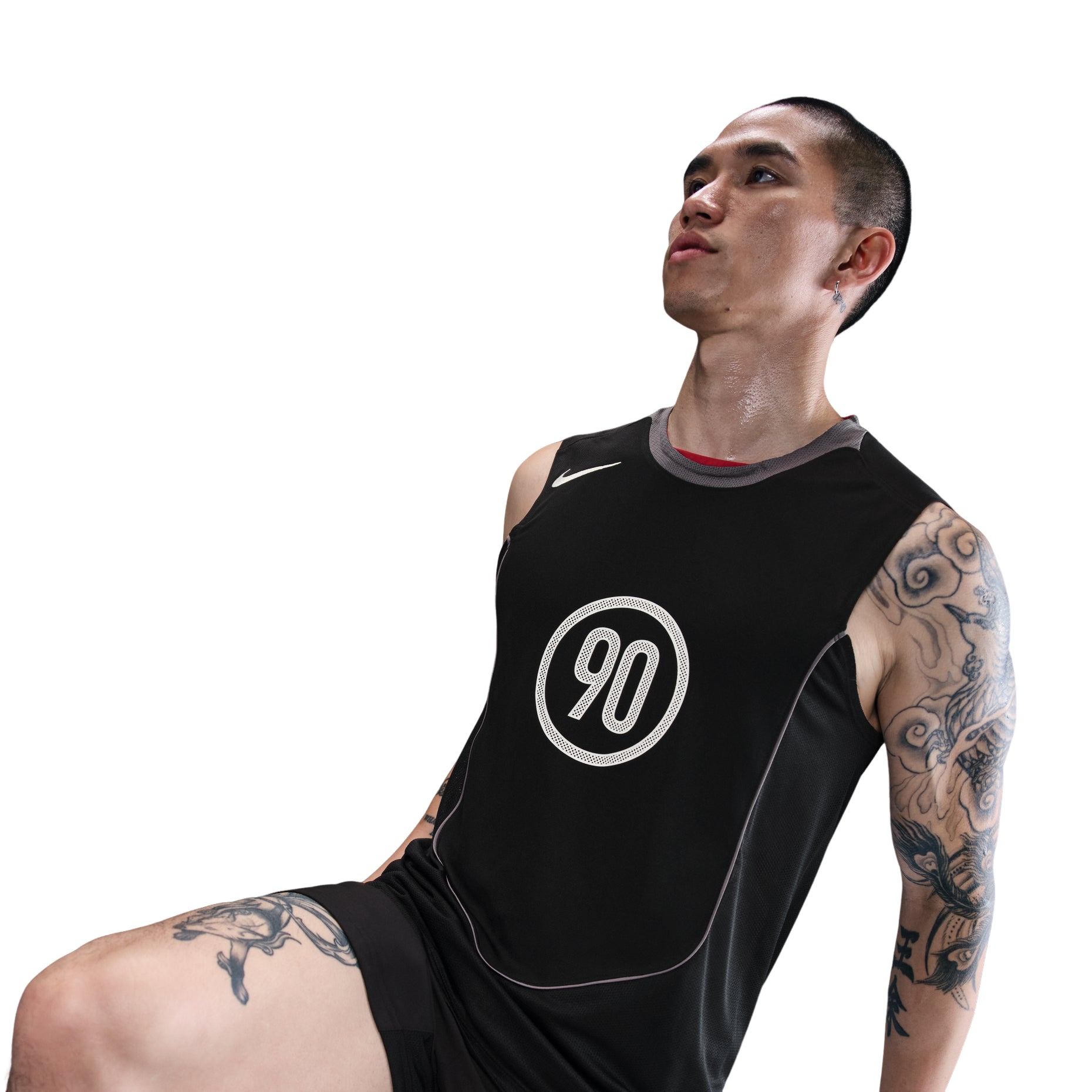 Nike Total 90 Dri-FIT Sleeveless Soccer Top Asia Sizing 'Black Light Graphite' HV1181-010