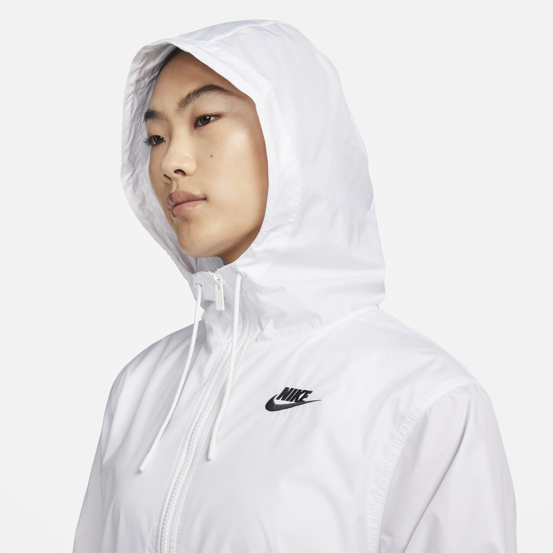 (WMNS) Nike Sportswear Essential Repel Woven Jacket 'White' DM6180-100