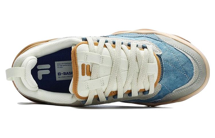 (WMNS) FILA FUSION Kick Sneakers 'Blue Grey Brown' T12W312201FCB