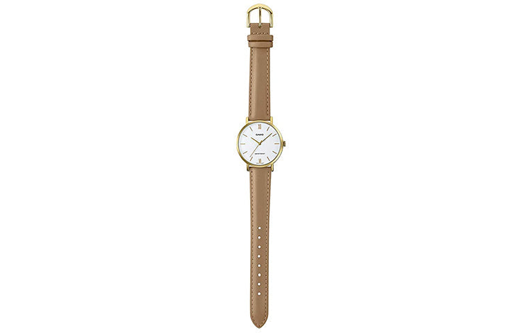 CASIO DRESS Minimalistic Business quartz Watch Brown Analog LTP-VT01GL-7B