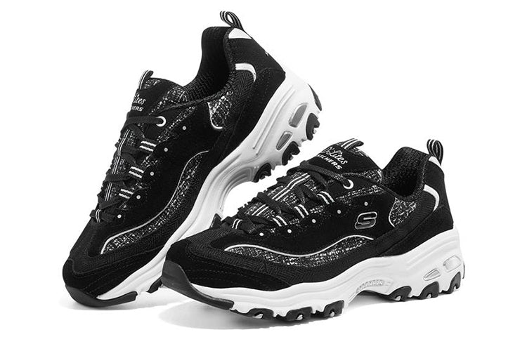 (WMNS) Skechers D'Lites 1.0 'Black White' 149911-BKW