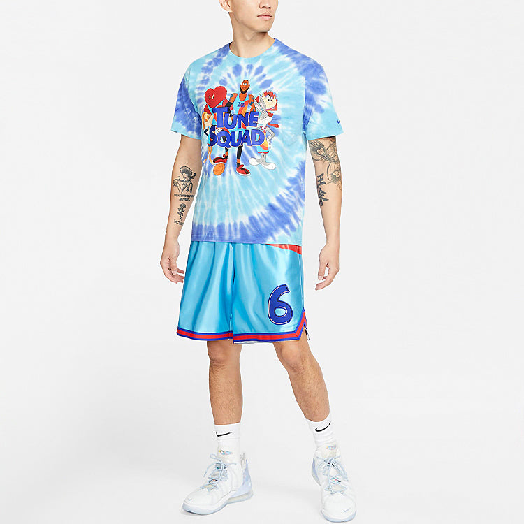 Nike x Space Jam Tie Dye Sports Tee 'Light Blue Purple' DH3824-100