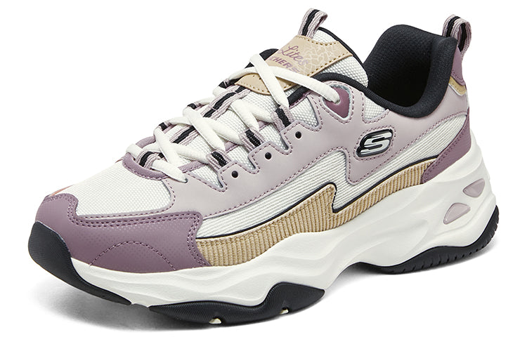(WMNS) Skechers DLITES 1.0 'Mauve Yellow White' 896282-MVNT