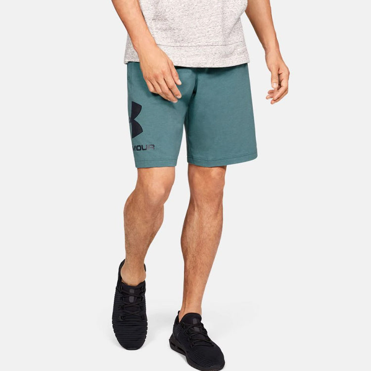 Under Armour Sportstyle Cotton Graphic Shorts 'Blue' 1329300-417
