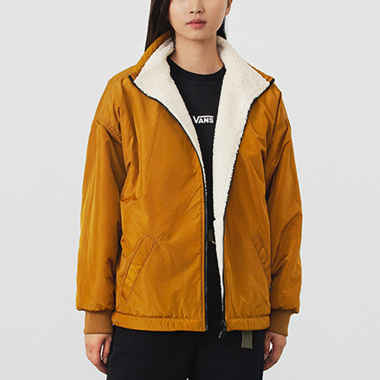 Vans Faux Sherpa Jacket Reversible Coat 'Brown Beige' VN0A4UTM1M7