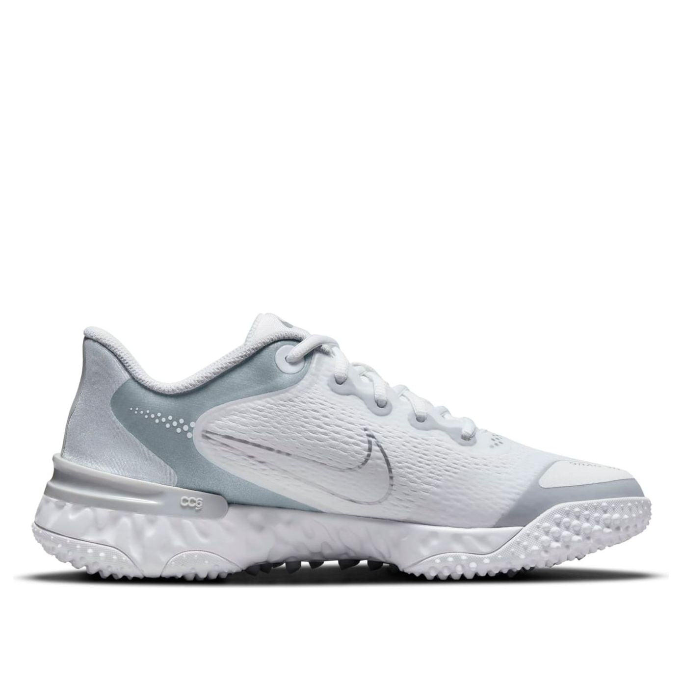 (WMNS) Nike Alpha Huarache Elite 3 Turf 'White Metallic Silver' CZ0103-102