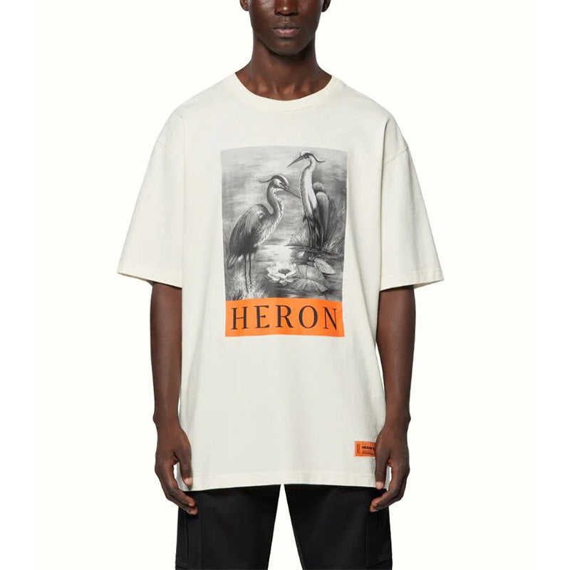 HERON PRESTON Heron T-shirt 'White' HMAA026C99JER0010110