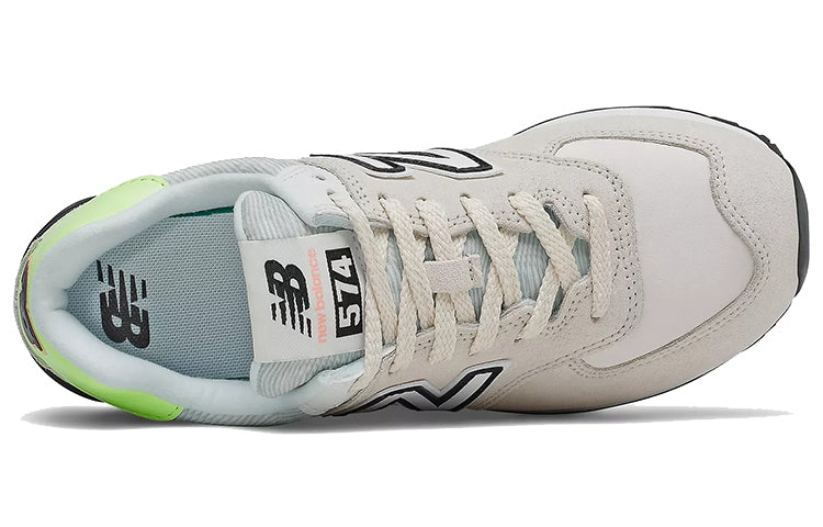 (WMNS) New Balance 574 'Raw Silk Bleached Lime Glow' WL574PF2