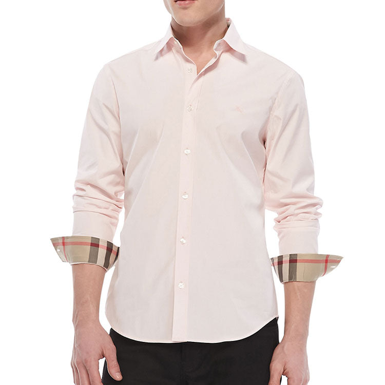 Men's Burberry Adornment Long Sleeves Pink Shirt 39911561