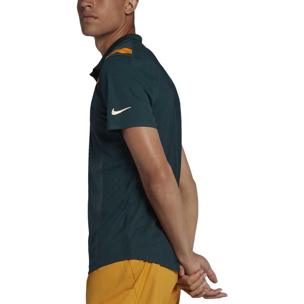 Nike Geometry Pattern Short Sleeve Polo Shirt Green 939084-303