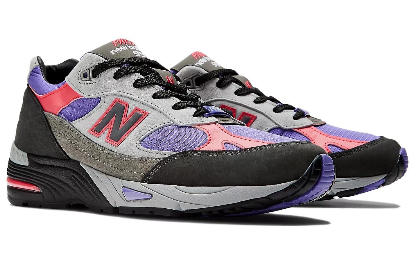 (WMNS) New Balance 991 Made in England x Palace 'Black Ultra Violet' W991PLE