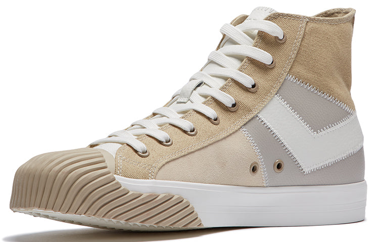 PONY Canvas Shoes 'Cream Grey Khaki' 01M1SH06LG