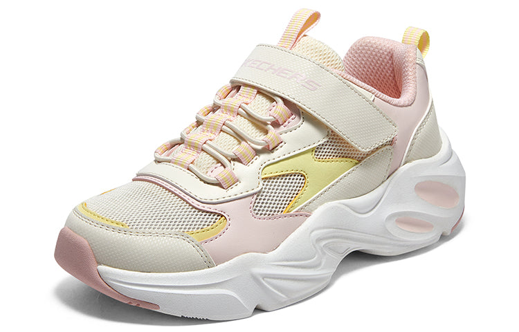 (GS) Skechers Chunky Shoes 'Beige Pink Yellow' 319009L-WLPK