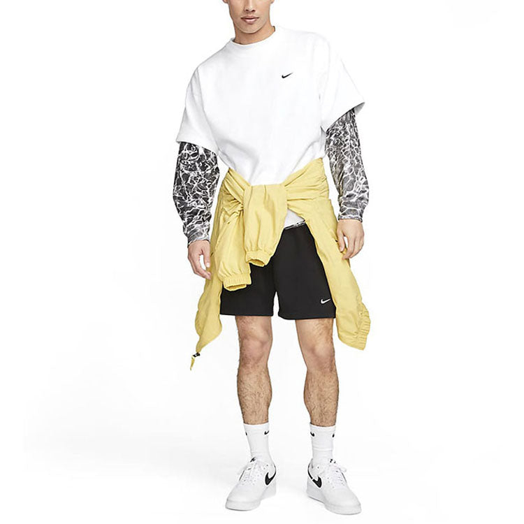 Nike Solo Swoosh Men's Short Sleeve French Terry Top 'White' DX0881-100