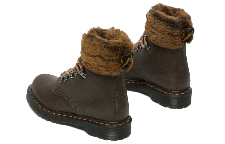 (WMNS) Dr. Martens 1460 Martin Boots Grey/Green 26951481