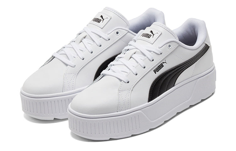 (WMNS) PUMA Karmen Leather 'White Black' 384615-02