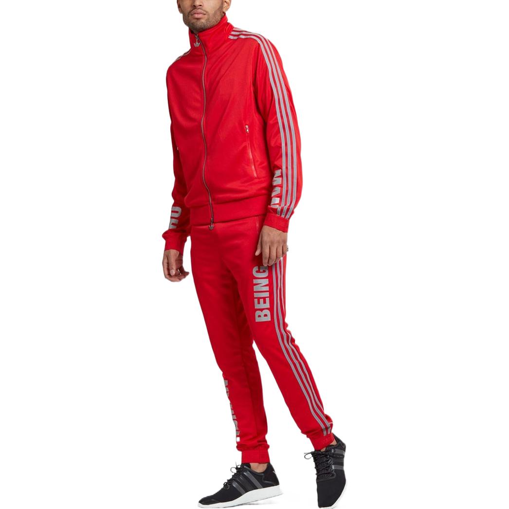 adidas x Pharrell Hu Race Track Jacket 'Red' BK4291