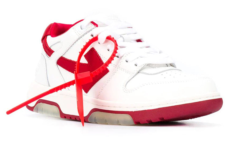 (WMNS) Off-White Out Of Office Low Sneakers White/Red OWIA259F20LEA0010125