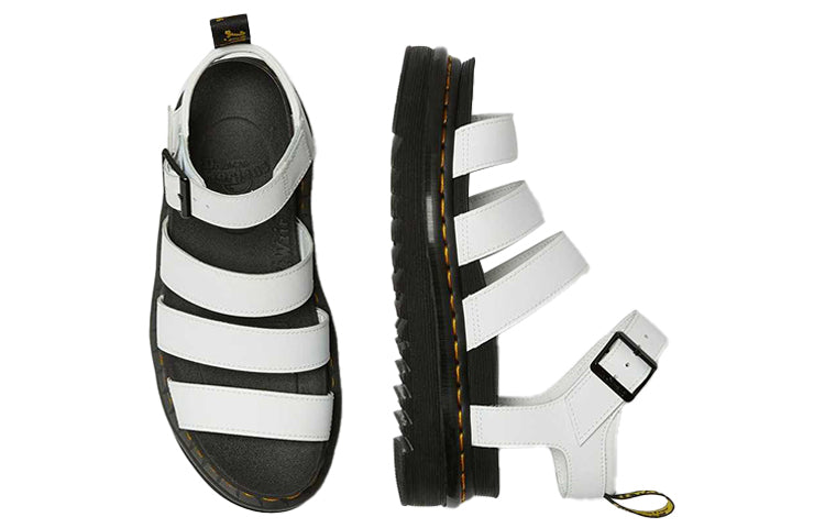 (WMNS) Dr. Martens Blaire Leather Strap Sandals 'White' 25768100