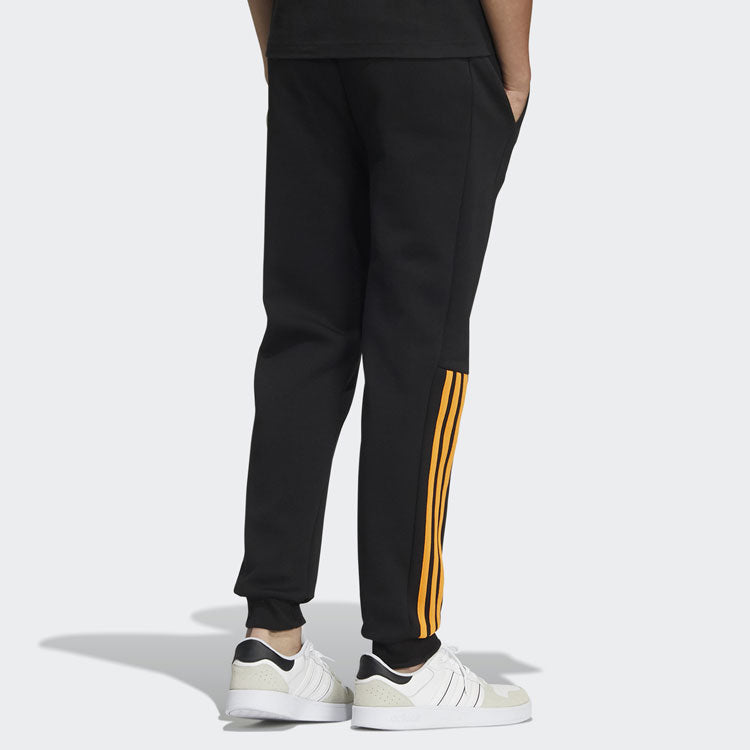 Men's adidas neo SW DK 3S TP Pants Stripe Casual Sports Pants/Trousers/Joggers Black HC9673